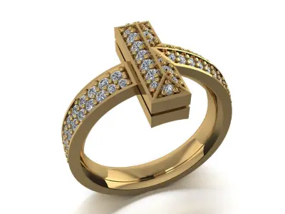 T Ring 3D print model