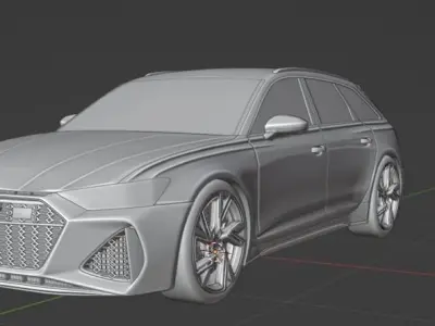 Audi RS 6 Avant Applied 3D model