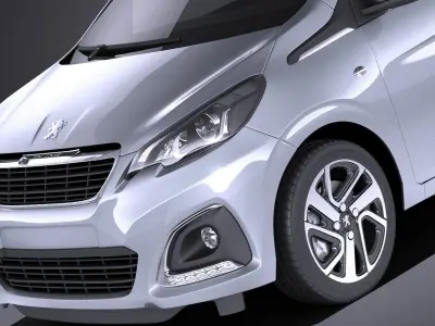 Peugeot 108 5-door 2017 VRAY 3D model