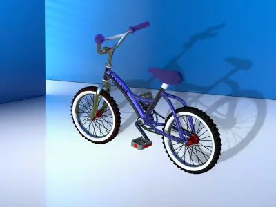 Modern Bianchi Bicycle 10 Parts for Assembly  3D print model