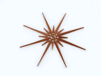 Geometrical Star 3D print model