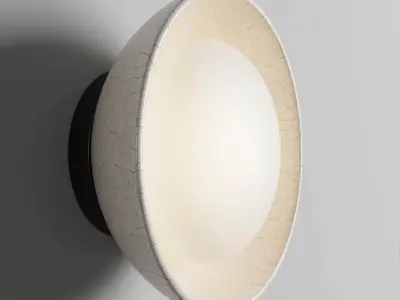 GLAZE SMALL SCONCE Low-poly 3D model