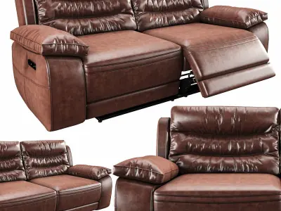 Harveys Monterano Recliner Sofa  and Non Recliner  3D model