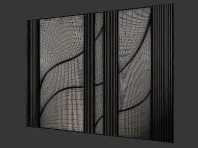 decorative wall 06 3D model