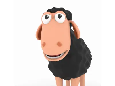 Cartoon Sheep 3D model