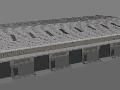 Industrial Building and Warehousing 3D model