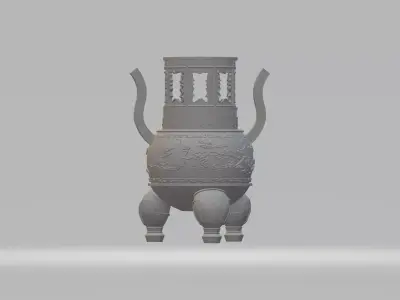 Chinese Ding Furnace Incense 3D print model