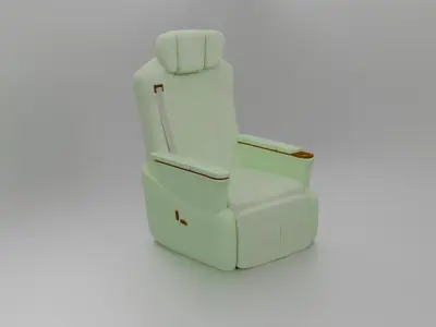 Car recliner sofa 3D model
