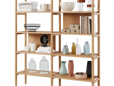 Bookcase HOLTON by Rowico Home 3D model