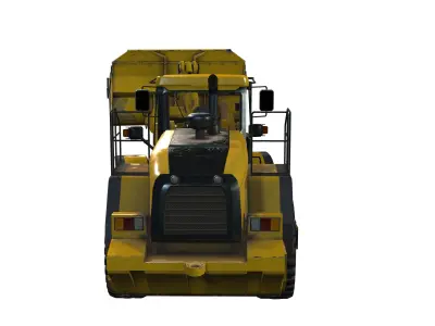 Wheel  Loader Low-poly 3D model