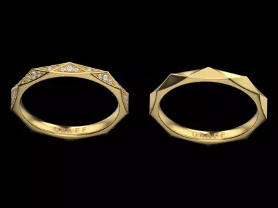 Laurence Graff Signature Faceted Diamond 3D print model