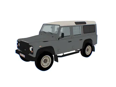 Land Rover Defender 110 Low-poly 3D model