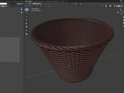 Wicker Basket 3D model