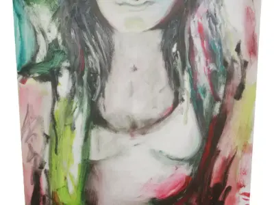 Canvas - Lips Low-poly 3D model