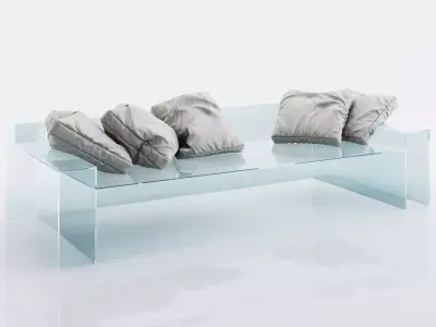 Five sofa cushions 3D model