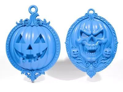 Halloween Pendants 3D print model