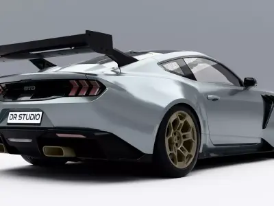 Ford Mustang GTD 2025 Low-poly 3D model purchase