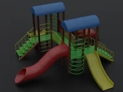 Sports town assist 3D model