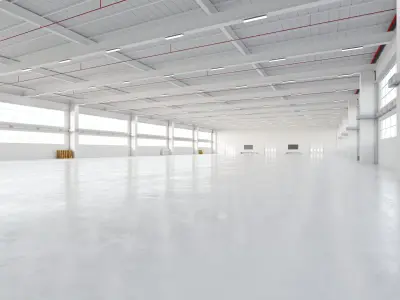 Industrial Warehouse Interior 20 Low-poly 3D model
