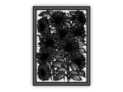 Sunflover 3d painting 3d print 3D model 3D model