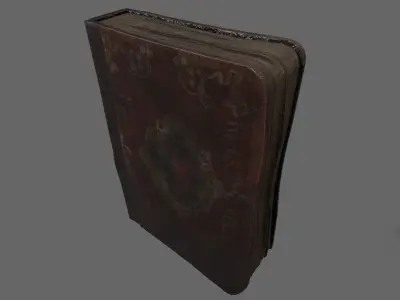 Old Book Low-poly 3D model