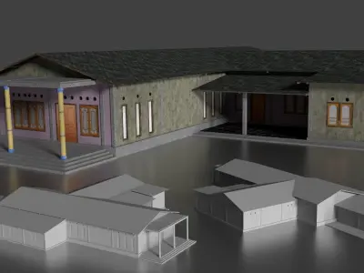 Rumah Beton 011-020 FBX 3D model