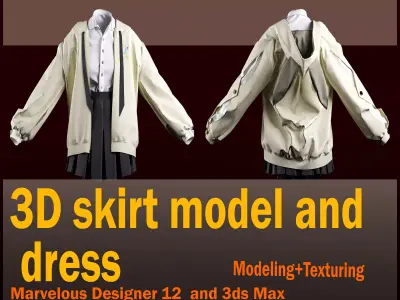 Rabbit coat model 3D model