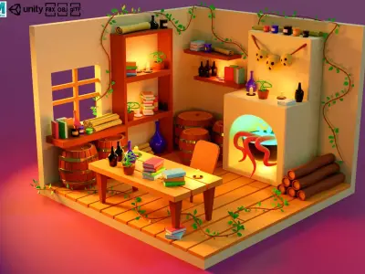 magic laboratory Free low-poly 3D model