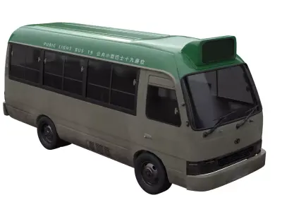 hong kong minibus 3D model