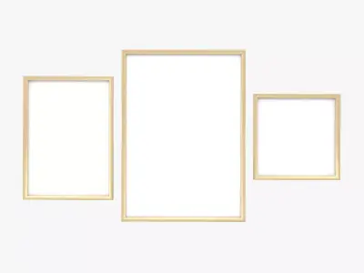 Frames Set empty frame 3D model