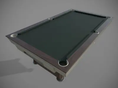 Snooker Table Low poly retro Low-poly 3D model