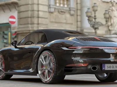 Porsche 911 Carrera Cabriolet 3D model