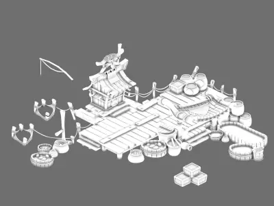 Game City - Turtle Farm 3D model