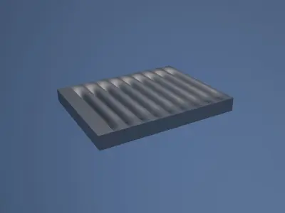 Louvers for technical application such as air vents 3D model