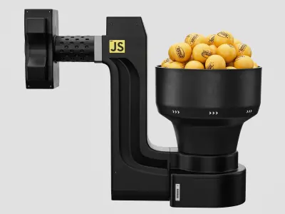 Table Tennis Robot Low-poly 3D model