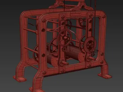 Tower Clock Mechanism 3D model