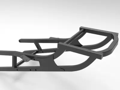 TELAIETTO POSTERIORE APRILIA RSV1000 OLD 2000 post frame 3D model