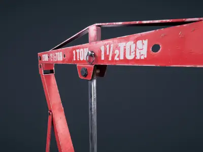 Engine Hoist Low-poly 3D model