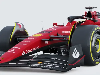 F1 Ferrari F1-75 2022 3D model