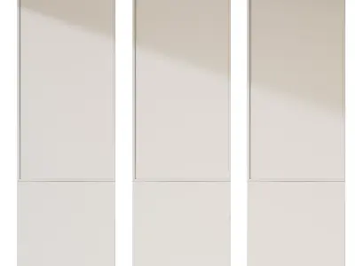 Wood and Cloth Wall Panels 3D model