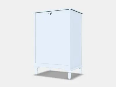 TYSSEDAL Chest of 4 drawers 1 Low-poly 3D model
