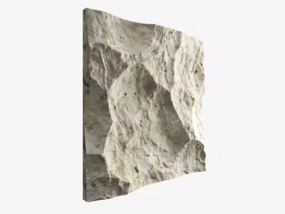 322-RockPanel piece of rock on wall 3D model