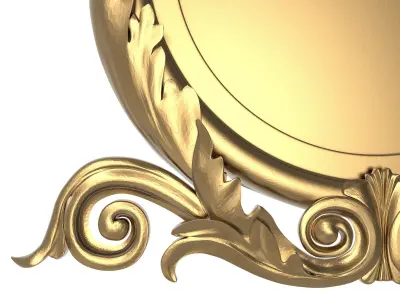 Carved Picture Frame 3D model 16