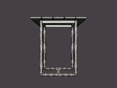 Long Island bar table Low-poly 3D model