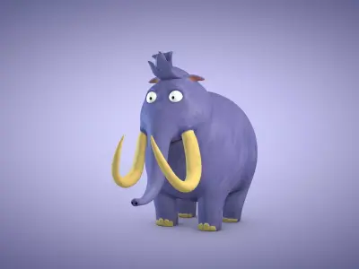 Mammoth Low-poly 3D model