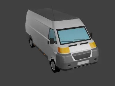 Pack of 13 Trucks  Low-poly 3D model