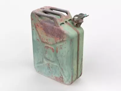 Old Fuel Canister Low-poly 3D model