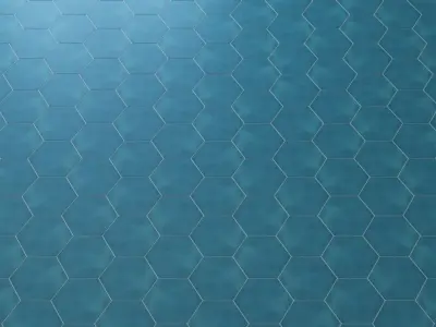 Cavallo Swiss Coffee 7 Hexagon Porcelain Tile 3D model