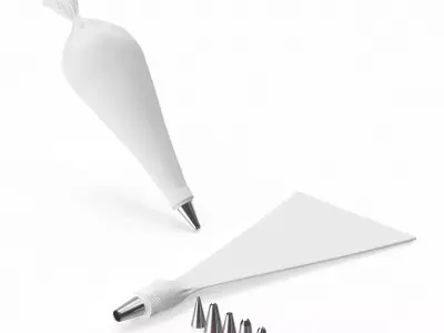 Piping bag kit 3D model