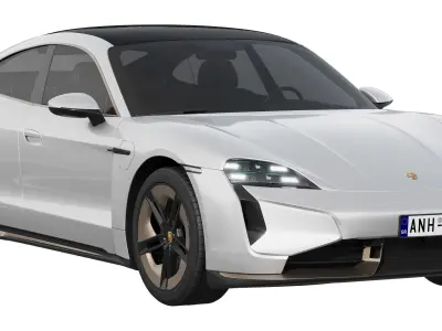 Porsche Taycan Turbo S 2024 3D model